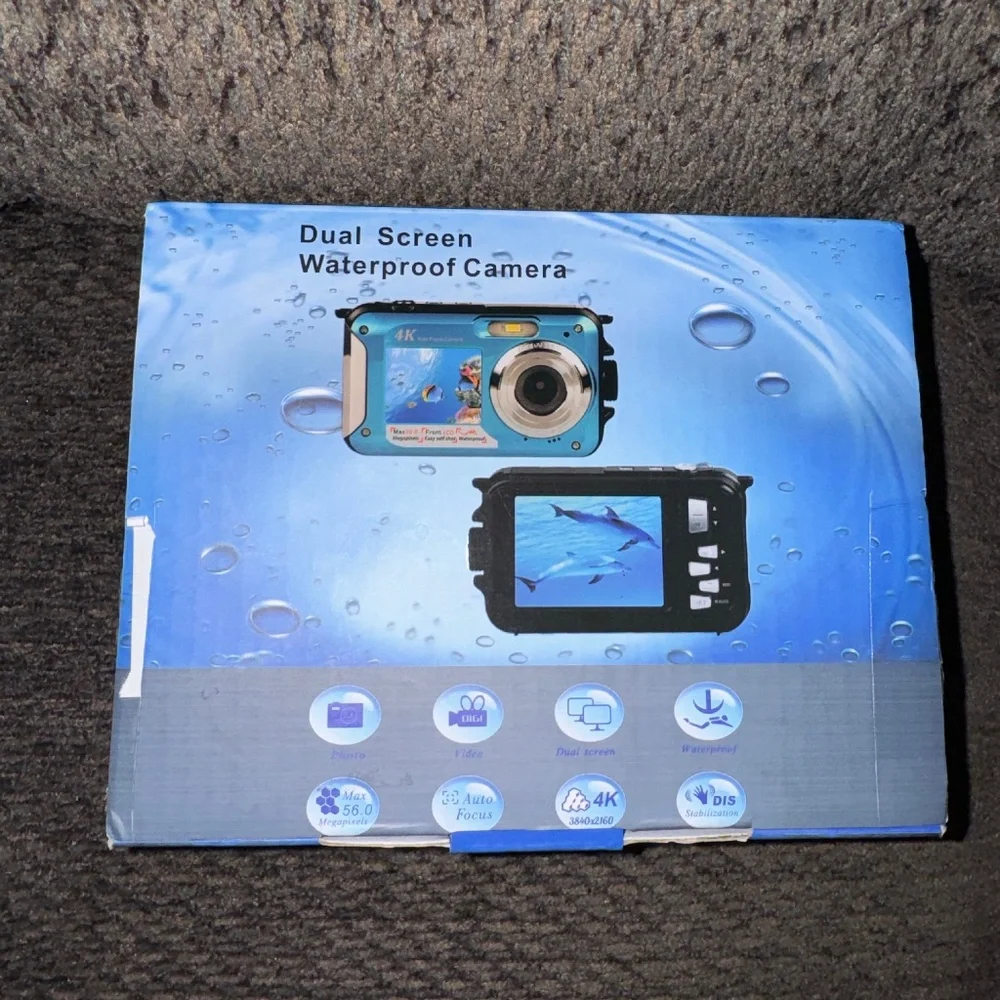 4k Dual Screen Waterproof Camera